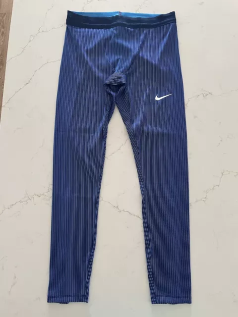 Nike Pro Elite Official Racing Tights Made in USA Blue AO8491-492 Men’s Size 2XL