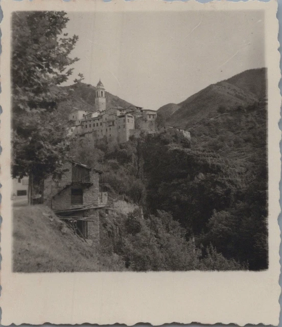 Tirage Argentique Vintage - Saint-Paul-de-Vence, Maisons, Circa 1940, 7x6 Cm