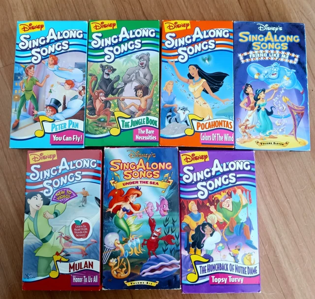 DISNEY'S SING ALONG Songs VHS Lot EUR 27,97 - PicClick IT