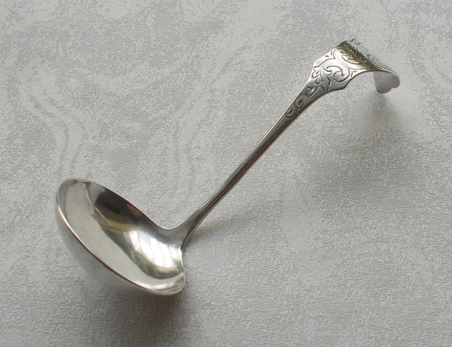 Rare Cream Spoon East Frisians Decor IN S-SHAPE MADE OF 800er Silver