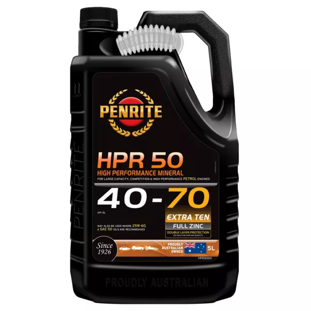 Penrite HPR 50 40-70 Sl Engine Oil 5L