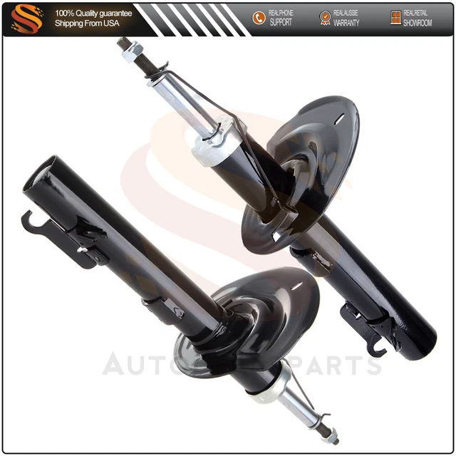 Front Pair Gas Shocks Struts Assemblies Left & Right For 2006-2011 Ford Focus