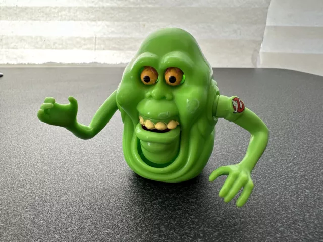Vintage 1989 Real Ghostbusters Slimer Fright Features Green Ghost Kenner Figure.