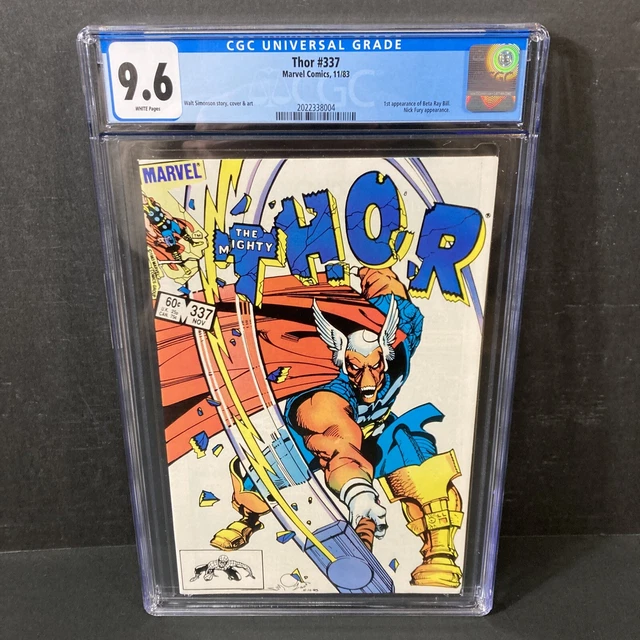 Thor #337 Cgc 9.6 First Beta Ray Bill Marvel Comics 1983 Simonson Major Key