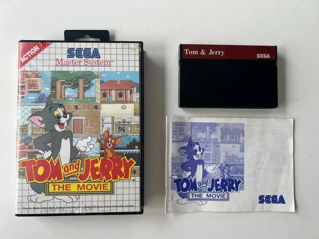 Jeu Sega Master System - TOM AND JERRY - Version PAL 🇵🇹🇪🇺 - Très Bon état Complet - Jeu Rétro