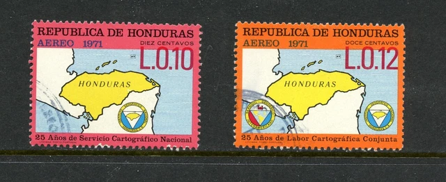 R1280 Honduras 1973 Maps 2v. Gebraucht
