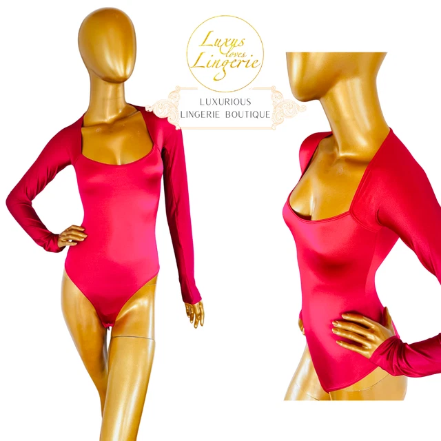 String Body SATIN DE LUXE STRING BODY by Wolford S Small rosa alto lucido design ...
