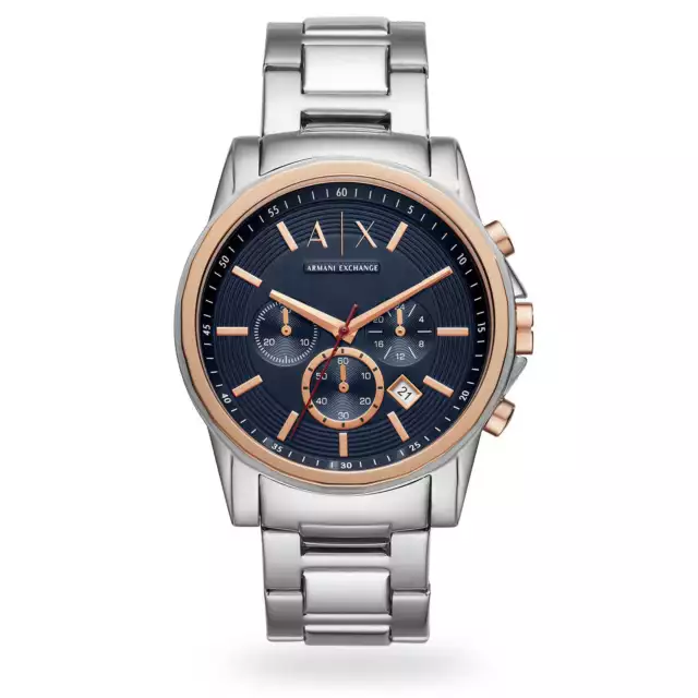 MENS ARMANI EXCHANGE Connected Ndw2r Smart Watch, Blue Silicone with Alarm  £ - PicClick UK