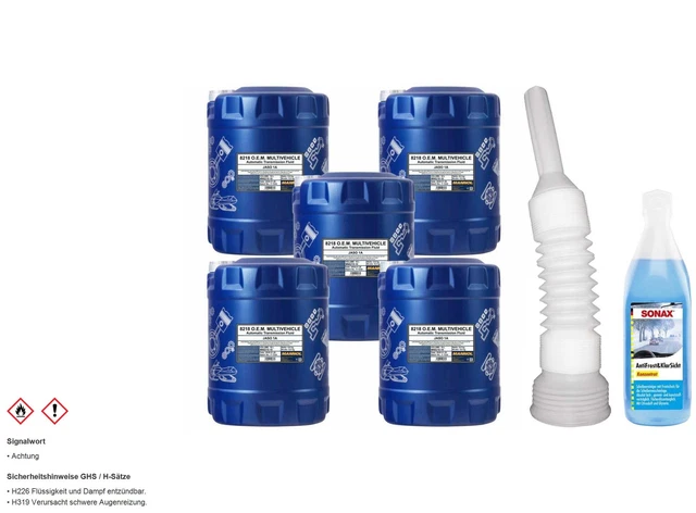 50L mannol 8218 Multi Véhicules Jws Huile de Transmission Automatique Jaso