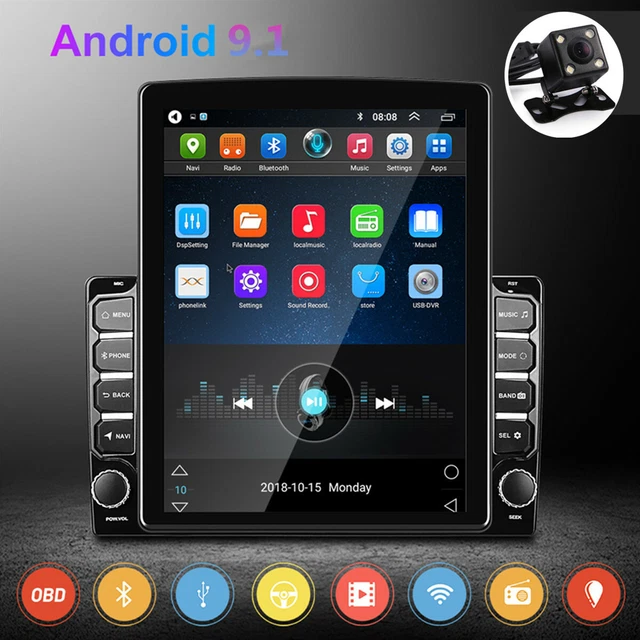 9.7in 2DIN Android 9.1 Car Stereo Radio Bluetooth GPS WiFi FM MP5 Player Camera