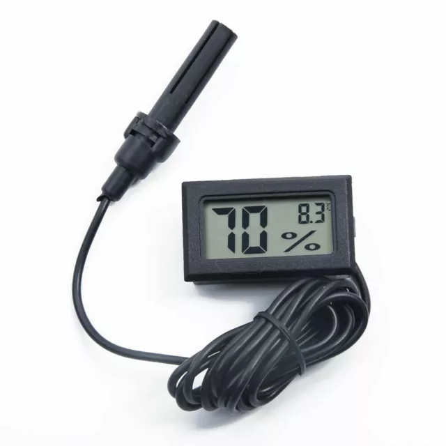 Capteur humidité thermomètre et hygromètre digital LCD câble 2m 2