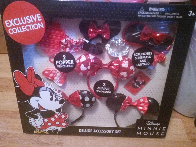 Disney Exclusive Collection Minnie Mouse Ears Deluxe  Accessory Headband Set