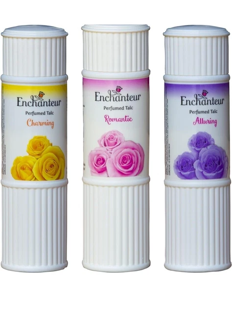 Talc Parfumé Enchanteur Pour Femme - Senteur Roses Et Muguets, 250g, Neuf