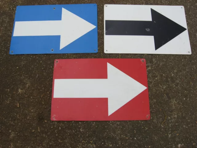 6x8" Directional Arrow Signs, Assot. Color