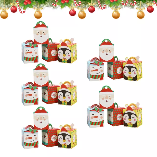 20 Pcs Christmas Gift Wrapping Case Candy Containers for Gifts