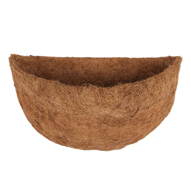 Runder Coco Liner Blumentopf aus Kokosnussschale zum Aufhängen von Bonsai-Körb