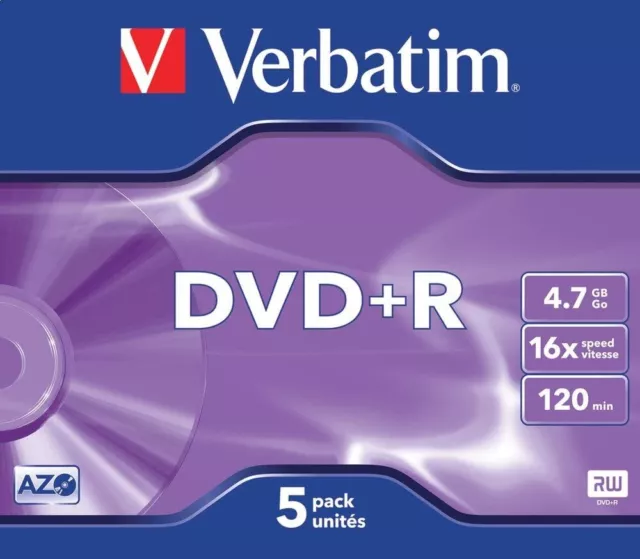 Verbatim Jewel Case 16x DVD+R  43497 4.7GB