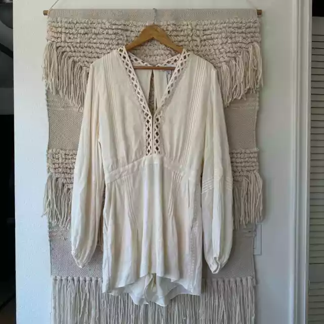 NWT: Reiss Rachelle Lattice Playsuit sz 8