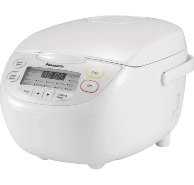 Panasonic 5-Cup Rice Cooker, White (SR-CN108WST) Aust Seller Aust Supply