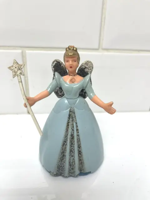 Vintage Wells Brimtoy Clockwork Fairy Godmother Toy