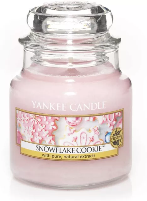 Yankee Candle Vela Perfumada Cera Aromática Ambientador Pequeño Copo de Nieve