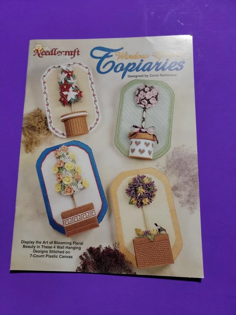 Window Garden Topiaries Plastic Canvas Pattern Book, The Needlecraft Shop