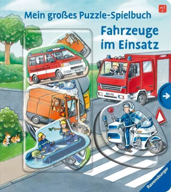 Mein großes Puzzle-Spielbuch: Fahrzeuge im Einsatz | Buch | 9783473438730