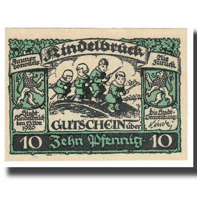 Allemagne Billet Lorch Stadt 1920-08 10 Pfennig #321533 personnage 1920 