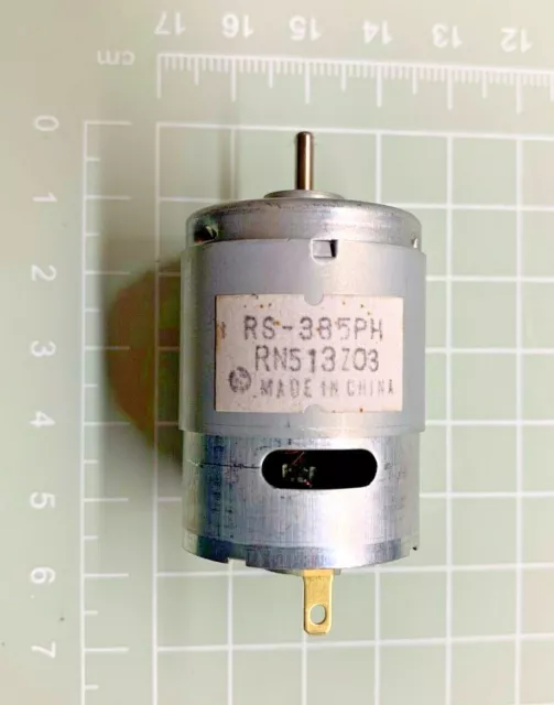 Mabuchi Model: RS-385PH  - 12 to 24 VDC High Speed Micro Electric Motor
