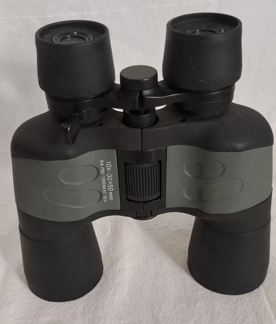 Binoculares 10x50 mm, 64,7M/1000M a 10x, óptica recubierta, vista de campo amplio, caja