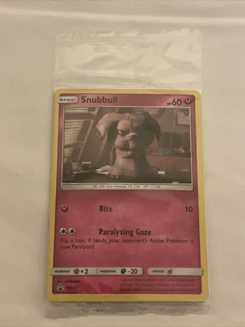 Pokemon Sealed Snubbull SM200 Black Star Promo Holofoil Detective Pikachu