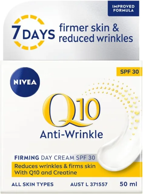 NIVEA Q10 Power Anti-Wrinkle Day Cream SPF30 (50Ml), anti Aging Face Moisturiser