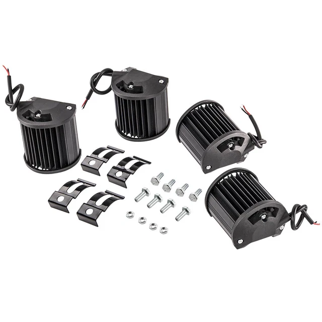 4PCS 4"Inch 12V 120W LED Work Light Bar Spot Flood Driving Off-Road Tractor 4WD