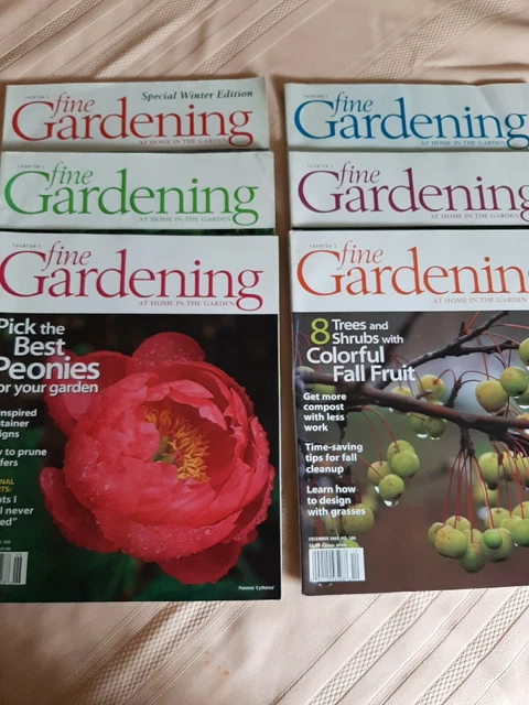 Taunton Fine Gardening Magazine 2005 Lot of 6 No 101-106 Landscape design flower