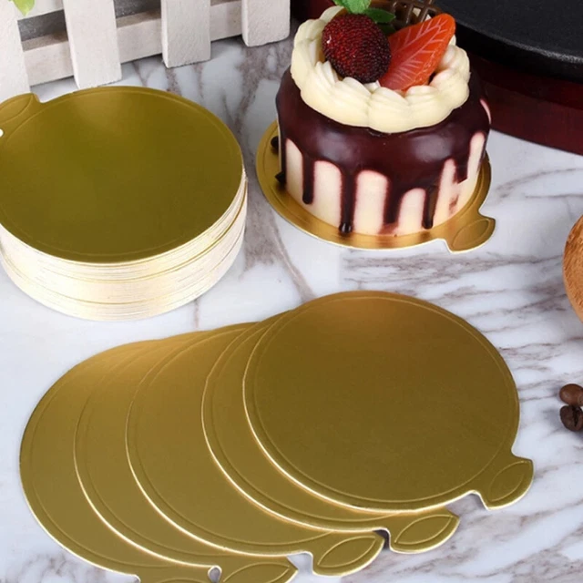 20 piezas Tableros redondos para pasteles Papel Cupcake Postre Pantallas Bandeja Papel Duro Almohadilla 57 Reino Unido