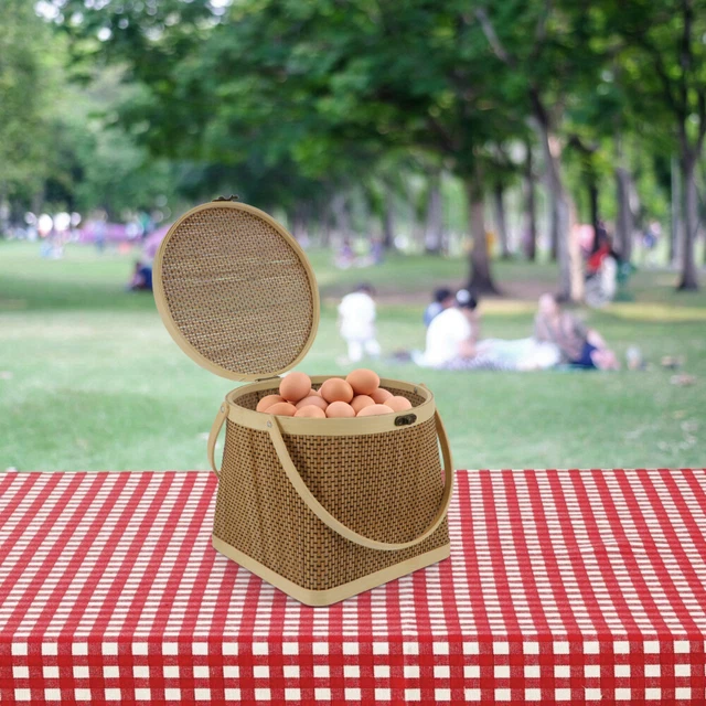 Bambou Panier De Rangement La Mariée Osier Paniers Garde-manger