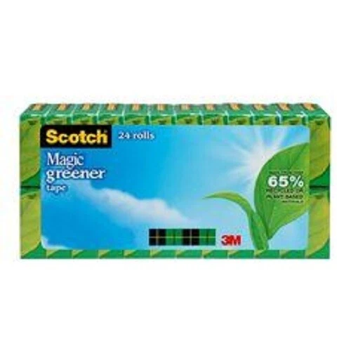 Scotch Magic Greener Tape 812-24P 3/4 in x 900 in (19 mm x 228) 24 Pack (24EA)