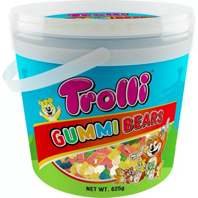 Trolli Gummi Bears Bucket (625g tub)