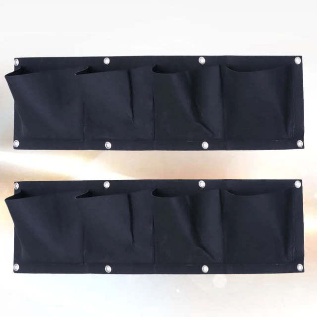 2 Pcs Fabric Plant Pots Hanging Indoor Planters Hanging Flower Pots Indoor Felt 3