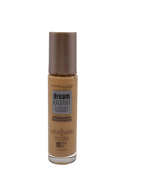 Maybelline Dream Radiant Liquid Hydrating Foundation, 40 Nude