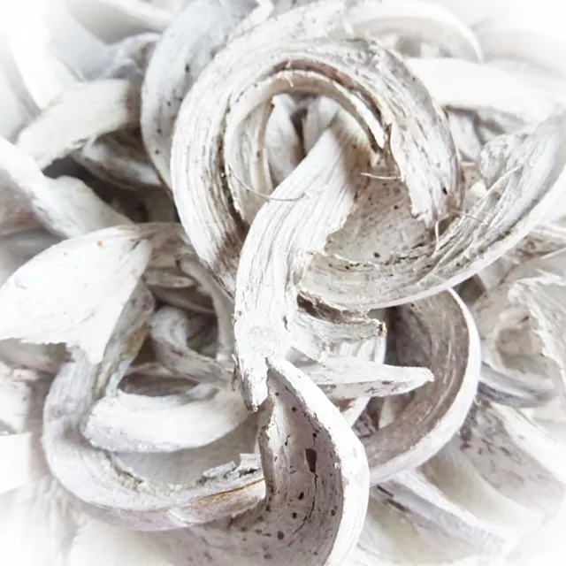 Material natural DekoEins® Coco Cut 150 g blanco corteza de coco seca cáscara