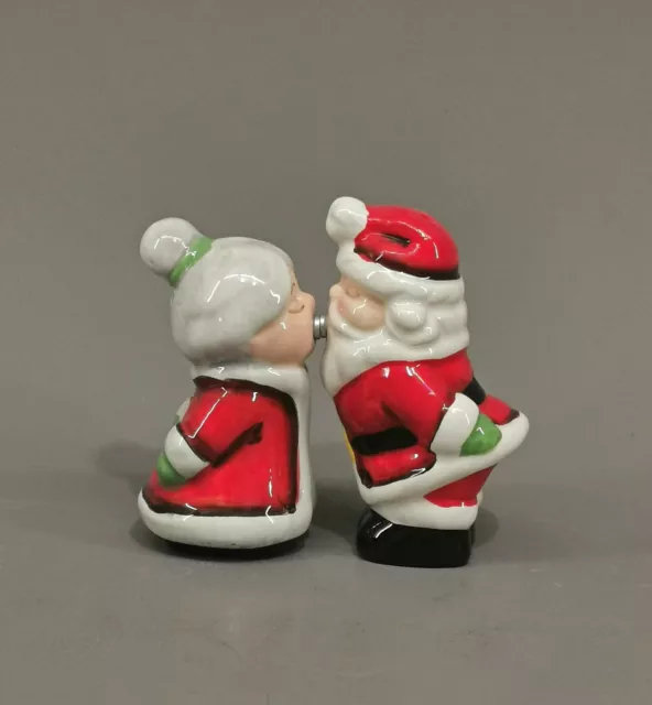 9976139 Keramik Salz- & Pfefferstreuer Santa & Mrs. Claus Weihnachtsmann H8,5cm