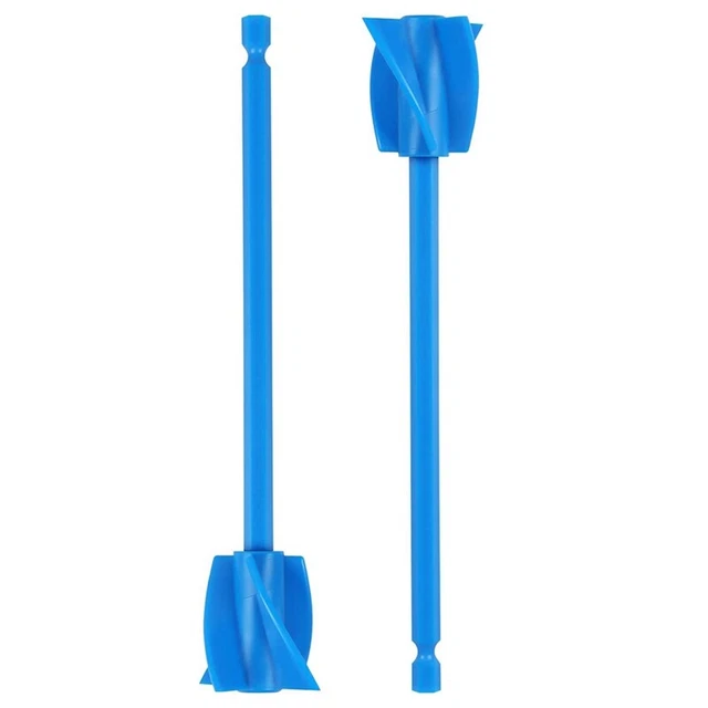 2 Pack Resin Mixer Paddles,Epoxy Mixer Attachment for Drill, Reusable Paint X6O1
