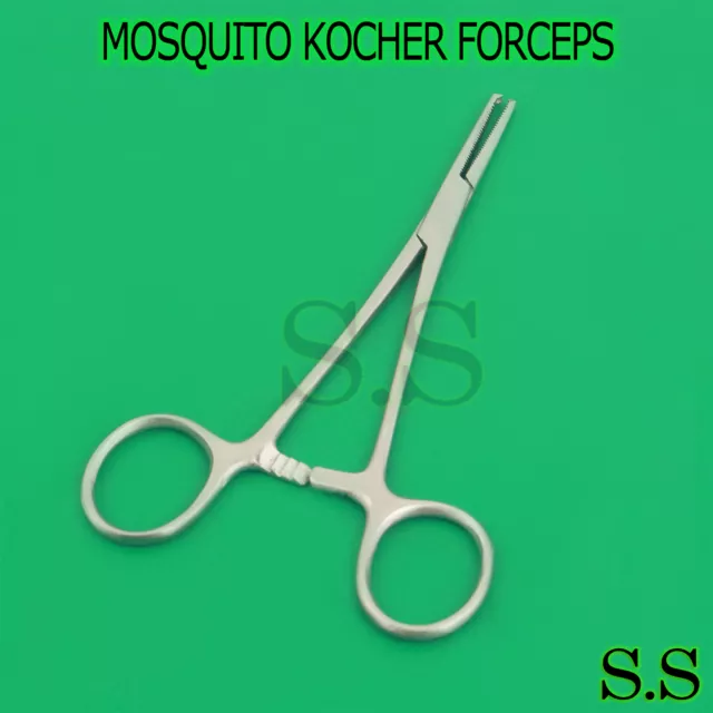 12 Mosquito Kocher Locking Hemostat Forceps 5" Str 1X2T