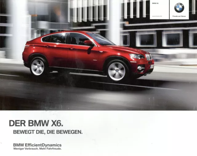 BMW X6 Prospekt 2011 D Katalog brochure prospectus 111 005 124 10 1 2011 VB