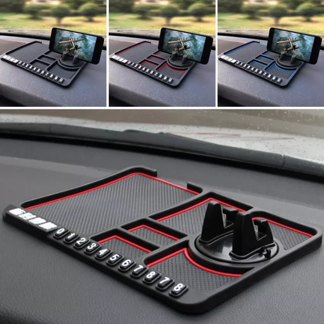 Tapis de tableau de bord de voiture multifonctionnel support de téléphone port