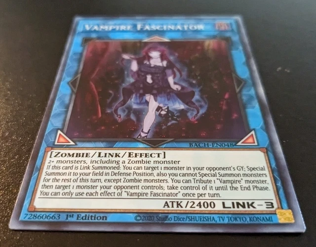 Vampire Fascinator BACH-EN048 1st Edition Super Rare Battle Of Chaos Yu-Gi-Oh 6