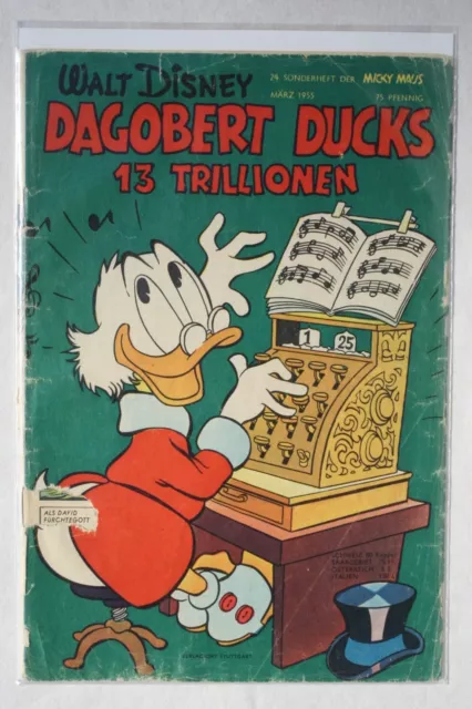ORIGINAL WALT DISNEY`S MICKY MAUS SONDERHEFT Nr. 24 / 1955 - D. Duck 13 Trillion