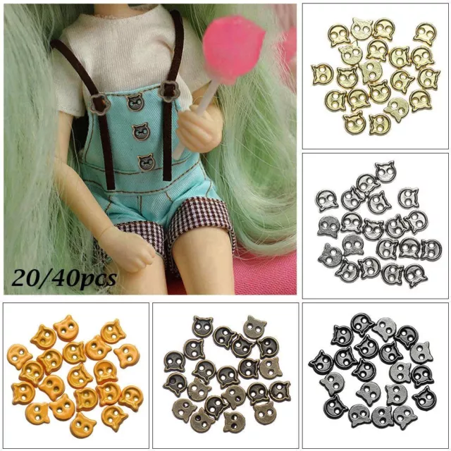 Style Metal Buckle Doll Clothes Buckles Dolls Clothing Accessories Mini Buttons