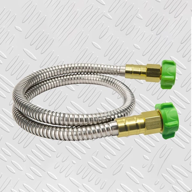 Tubo Connettore Per Lavatrice LYNCAR 3 Metri | Acciaio Inox Flessibile, Filetti 3/4 FPT, Resistente E Sicuro - 3